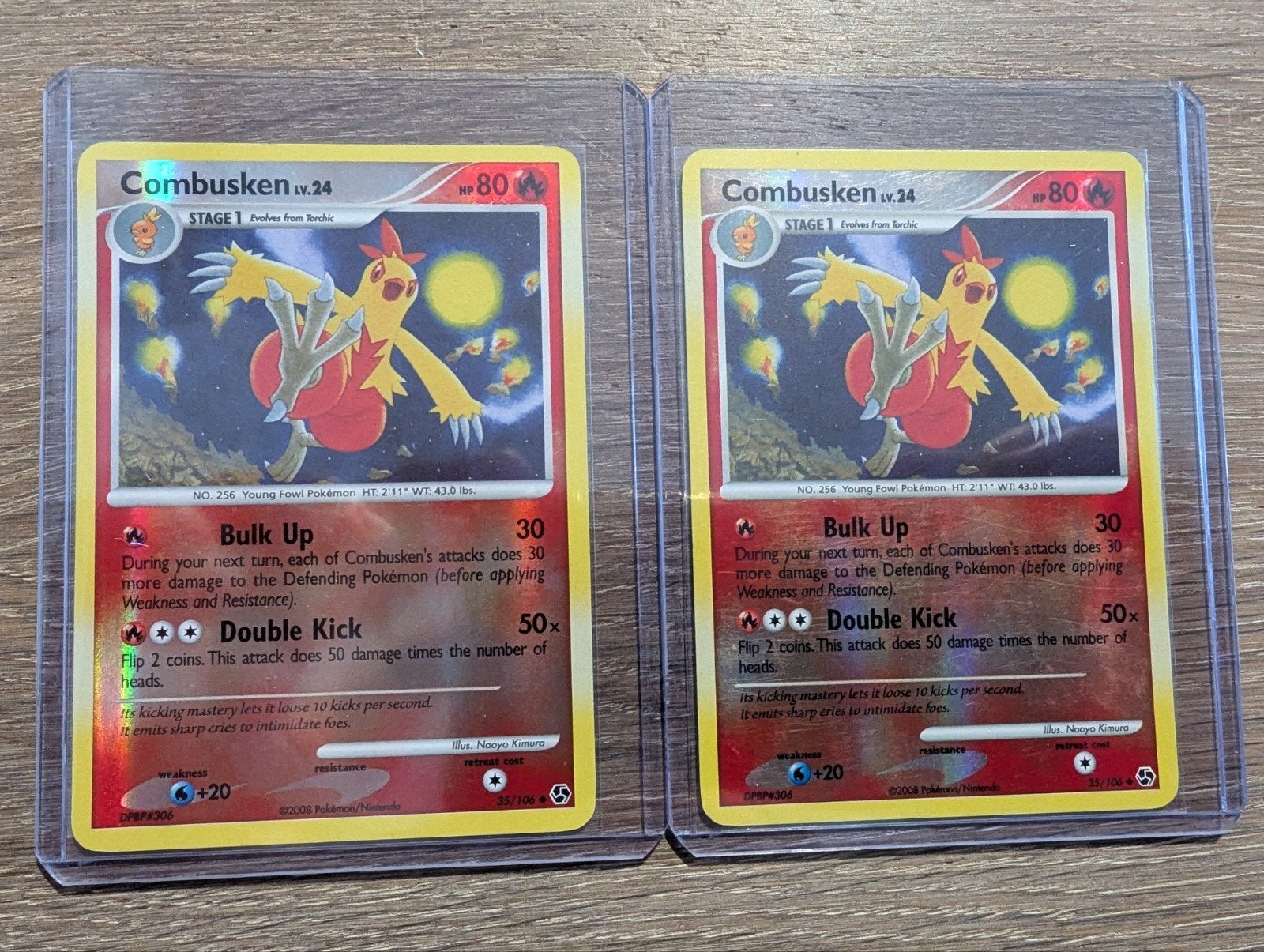 Combusken uit D&P Great Encounters 35/106 Reversed Foil, Ophalen of Verzenden, Zo goed als nieuw, Losse kaart, Foil