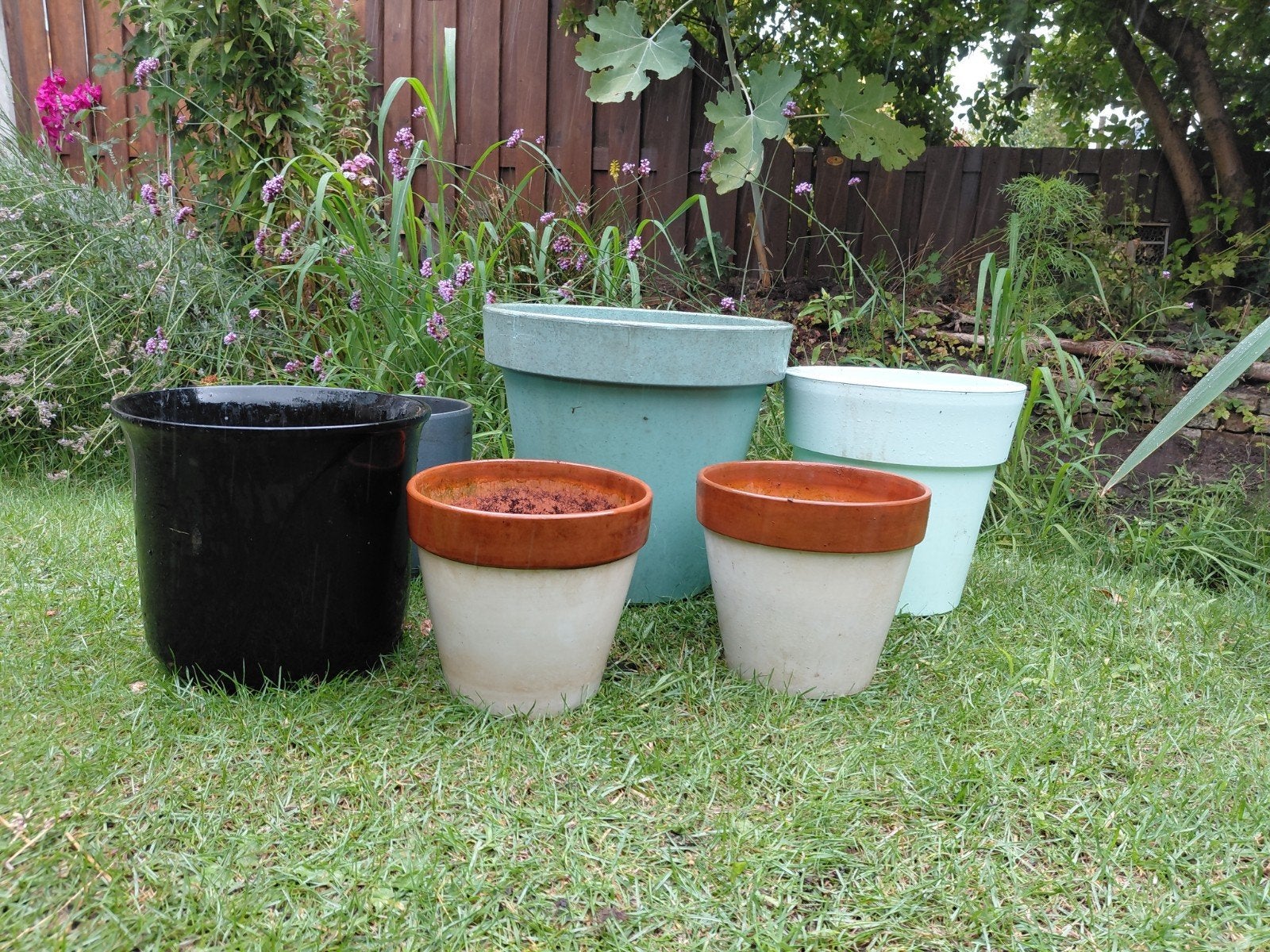 Diverse bloempotten, Tuin en Terras, Bloempotten, Gebruikt, Aardewerk, Binnen, Balkon, Tuin, Minder dan 40 cm, Minder dan 25 cm