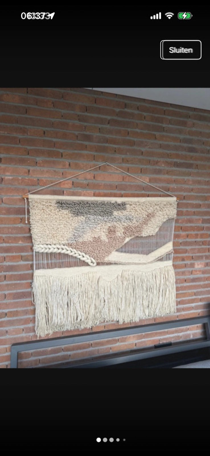 Wollen wandkleed Bloomingville, Antiek en Kunst, Ophalen