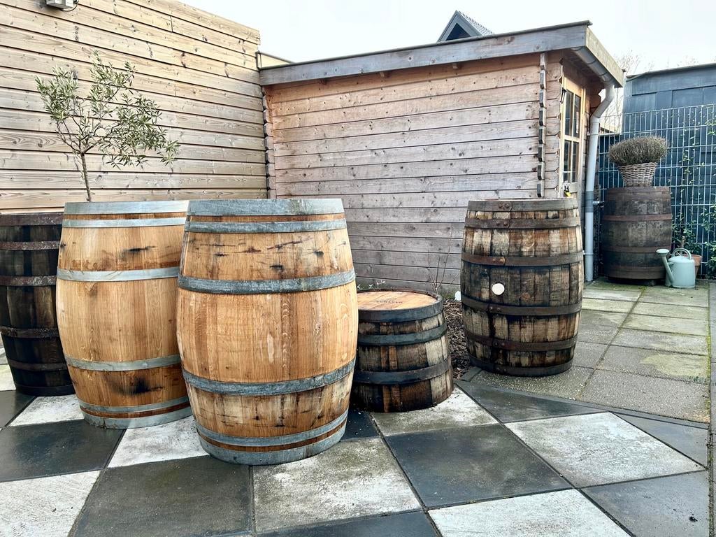 Eiken houten ton – €139,-, Ophalen, Met kraantje, 150 liter of meer, Zo goed als nieuw