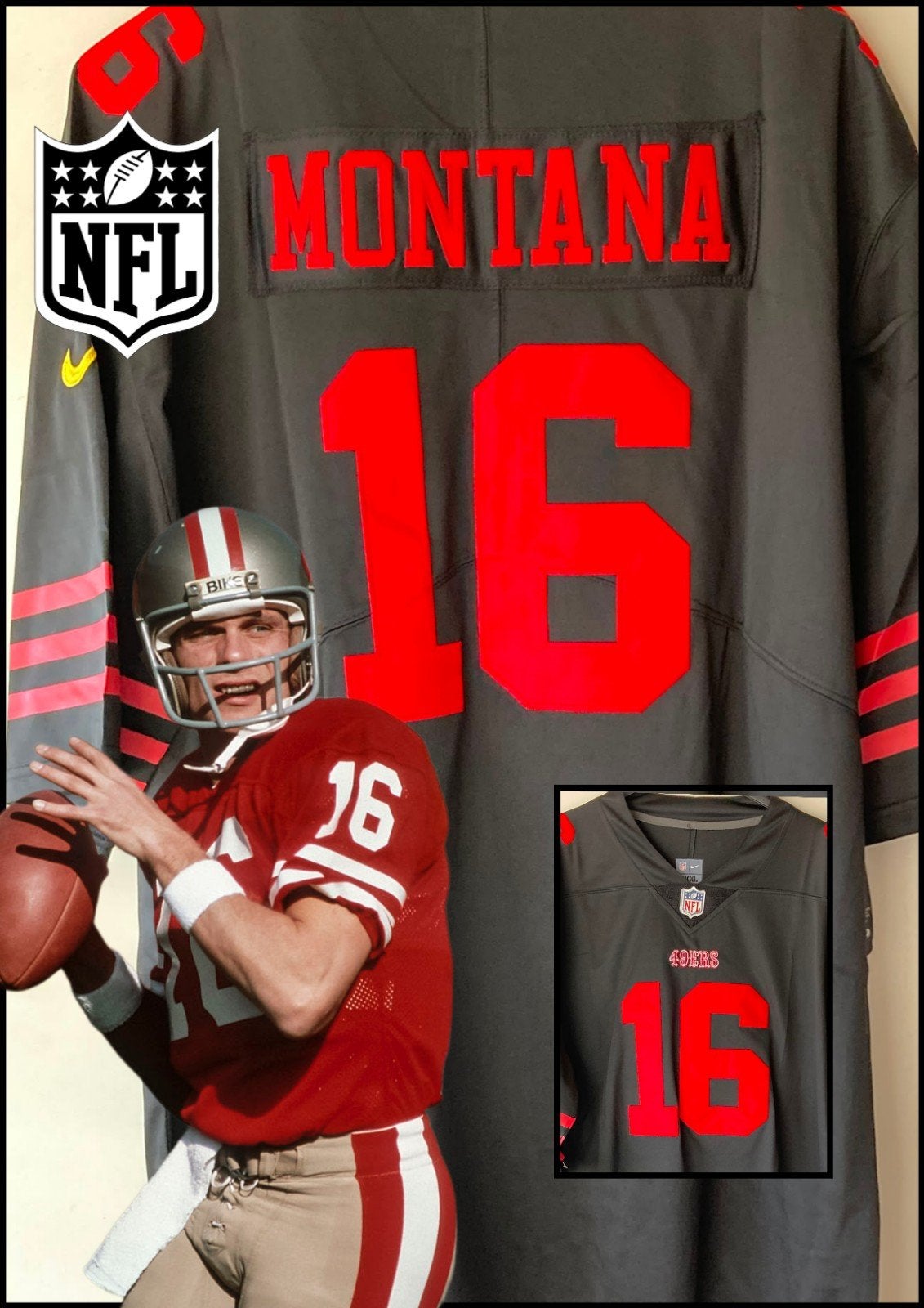 NFL Joe Montana 49ers LEGEND XXXL, Groter dan maat XL, Ophalen of Verzenden, Nieuw, Shirt