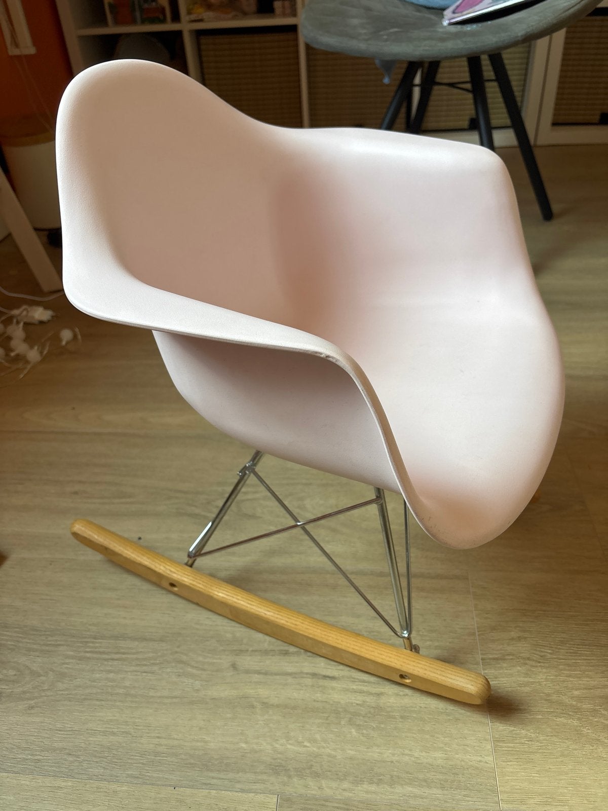Roze schommelstoel voor kinderen, Ophalen, Kunststof, Gebruikt, Overige kleuren