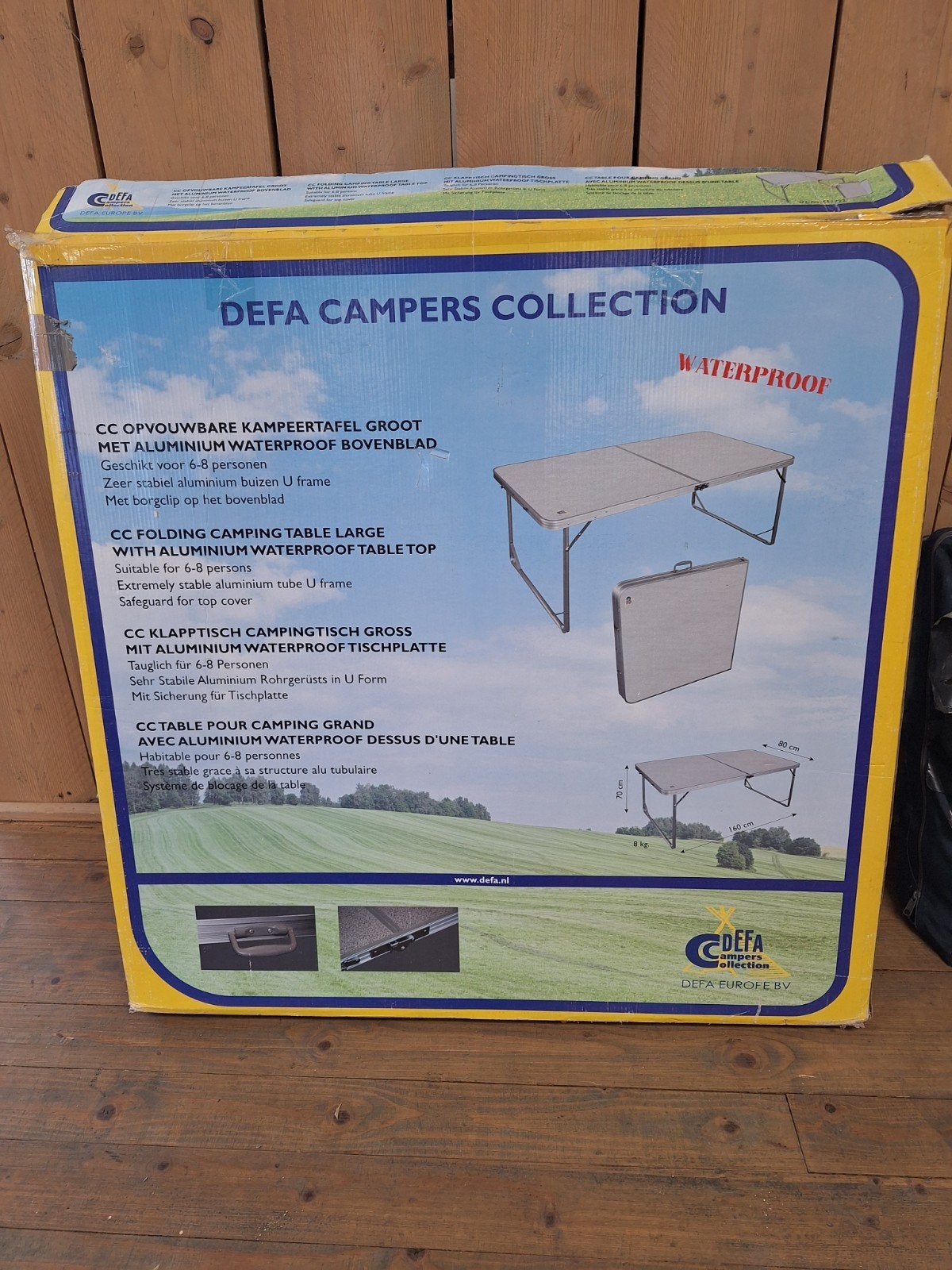 DEFA Opvouwbare Campingtafel Groot - Waterproof Aluminium, Ophalen, N.v t., N.v.t., N.v.t.