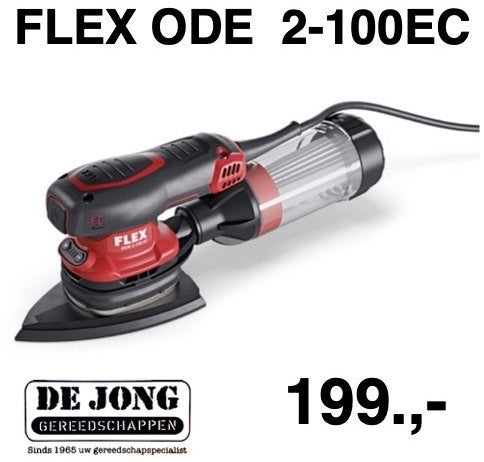 Flex-tools ODE 2-100 EC Deltaschuurmachine uw beste keus !, Doe-het-zelf en Verbouw, Ophalen of Verzenden, Nieuw, Minder dan 600 watt