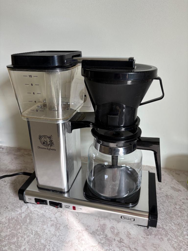 Douwe Egberts DE Technivorm Moccamaster chroom chrome zilver, Gebruikt, Koffiemachine, Gemalen koffie, Ophalen of Verzenden