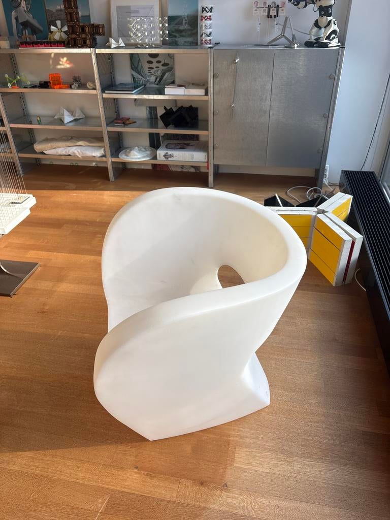 Ron Arad Moroso FPE Stoel - Design Tuinstoel Wit, Huis en Inrichting, Stoelen, Ophalen, Kunststof, Gebruikt, Wit