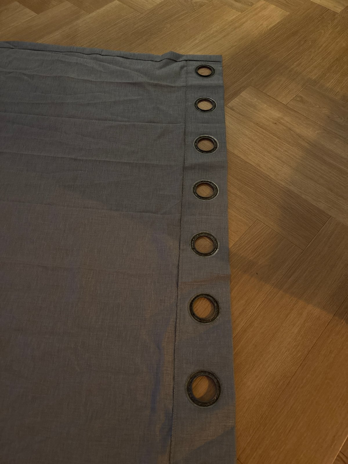 Set gordijnen grijs, Inbetween met Ringen - 251x253 cm, Met ringen, Gebruikt, Ophalen of Verzenden, Gordijn