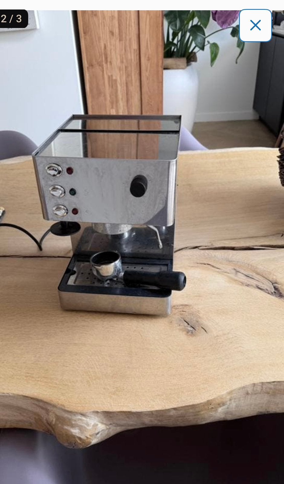 Espresso machine, Afneembaar waterreservoir, Gebruikt, Espresso apparaat, Gemalen koffie