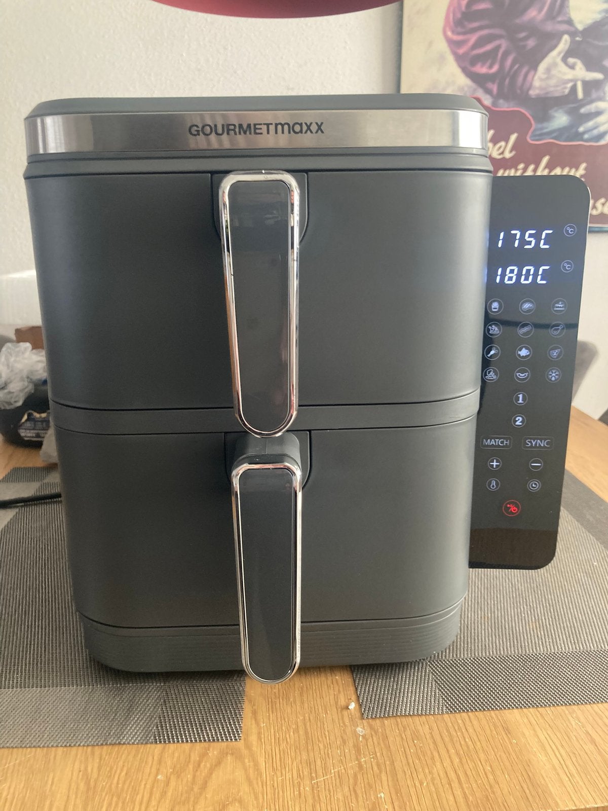 FryUp VerticalDouble Air Fryer vertical+gratis mini airfryer, Ophalen, Nieuw, 1500 gram of meer