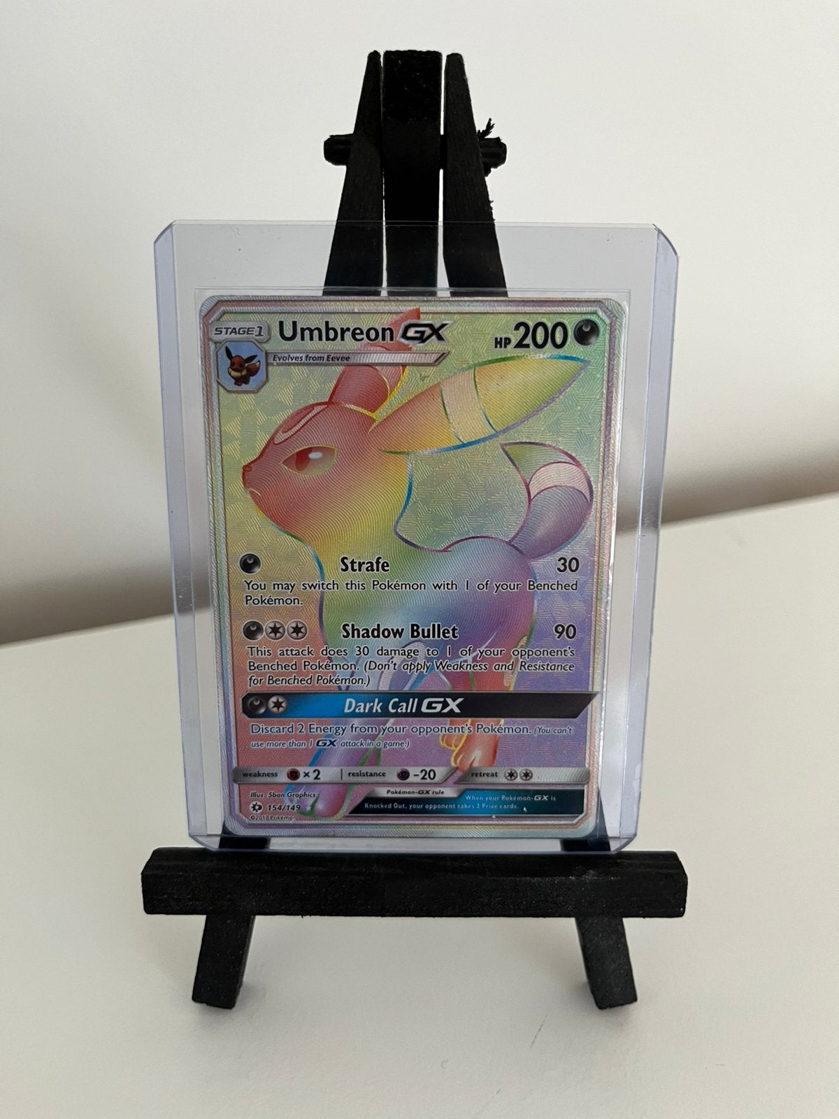 Umbreon GX (SUM 154), Ophalen of Verzenden, Zo goed als nieuw