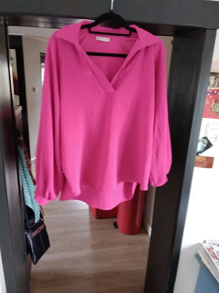 Roze blouse maat L, Ophalen of Verzenden, Zo goed als nieuw, Maat 42/44 (L), Roze