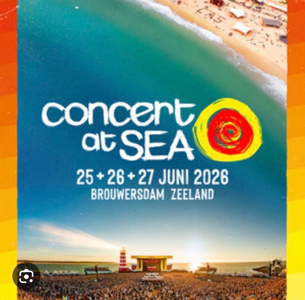 Concert at Sea 2 tickets vrijdag 26 juni, Drie personen of meer, Juni