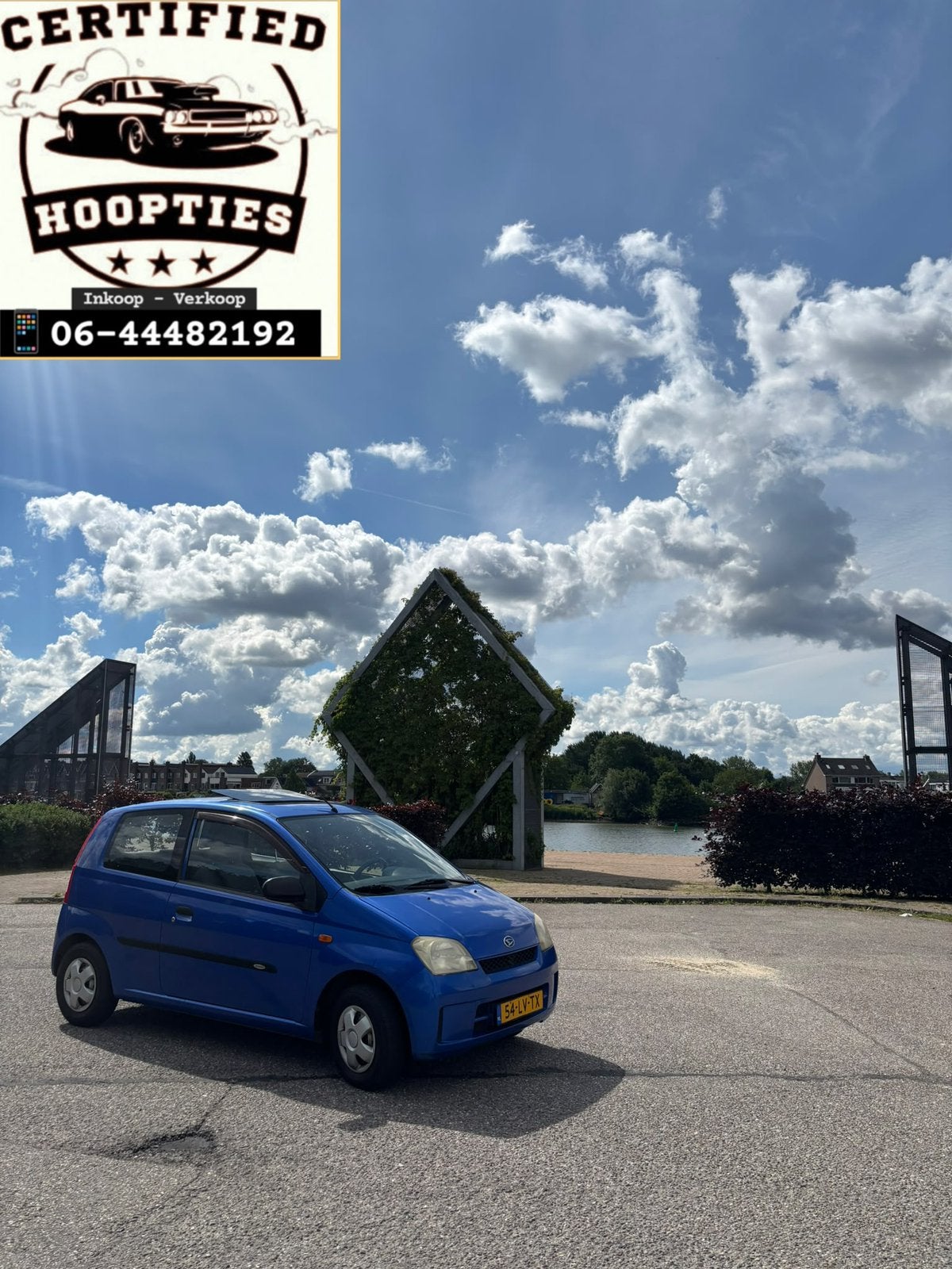 Daihatsu Cuore 1.0 Osaka 3D 2003 Blauw APK 5/6/2027 ELEK DAK, Auto's, Daihatsu, Voorwielaandrijving, 600 kg, 18 €/maand, Cuore