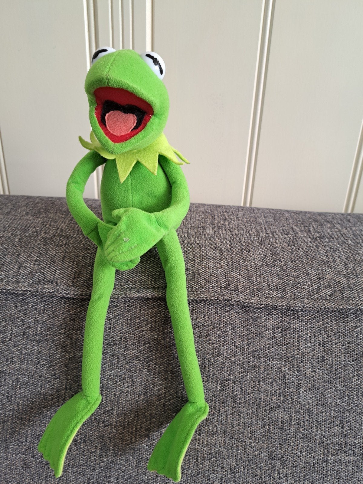 Kermit de Kikker knuffel - 16cm zittend, Kikker, Overige merken, Overige karakters, Ophalen of Verzenden