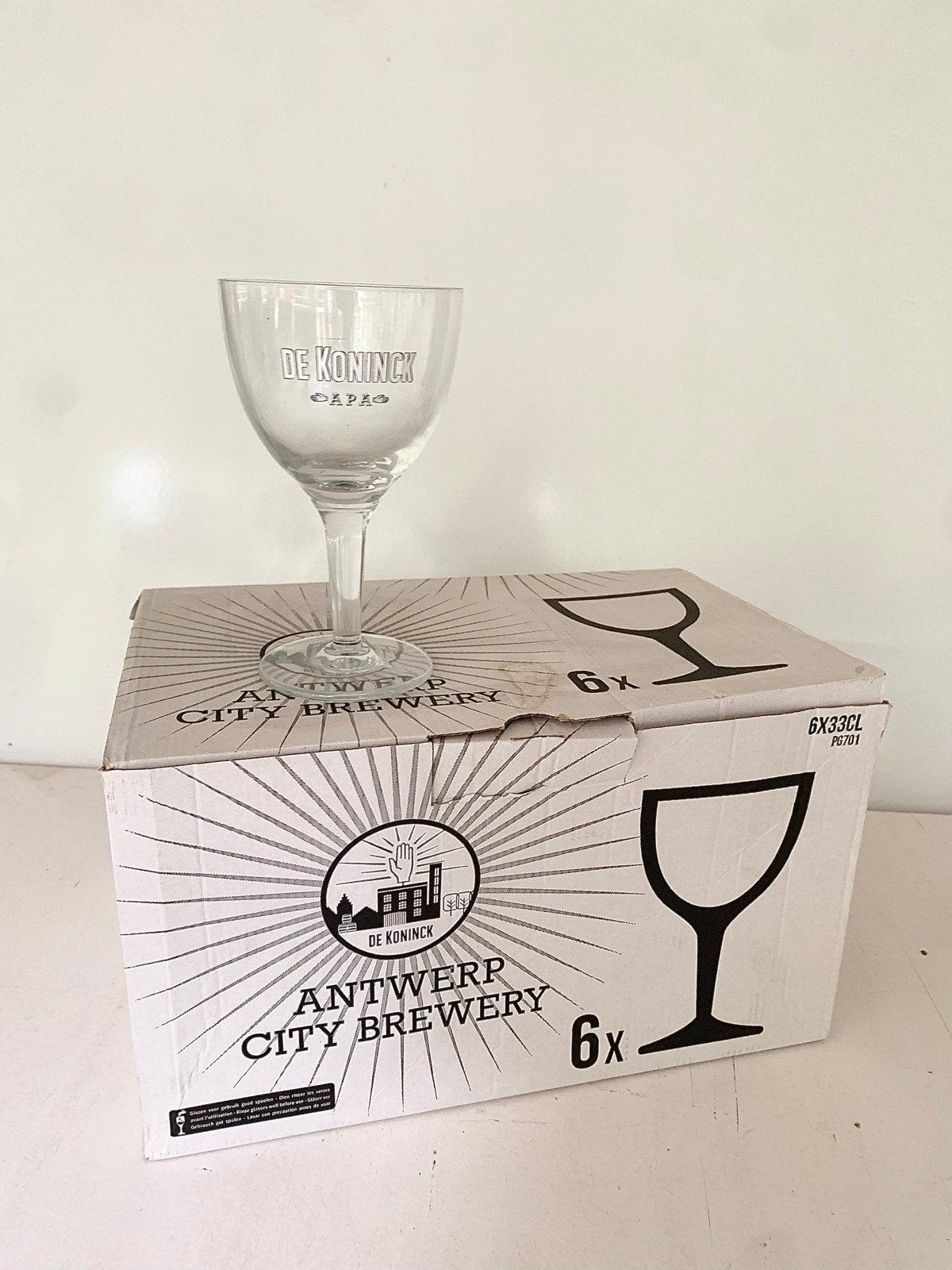 6x De Koninck Bierglazen - Antwerp City Brewery, Ophalen of Verzenden, Nieuw, Glas