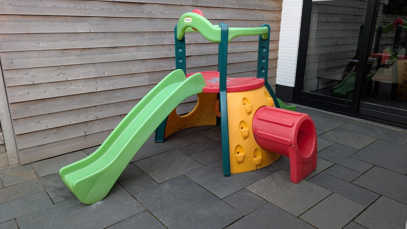 Speeltoestel Little Tikes met twee glijbanen, Ophalen, Gebruikt, Glijbaan