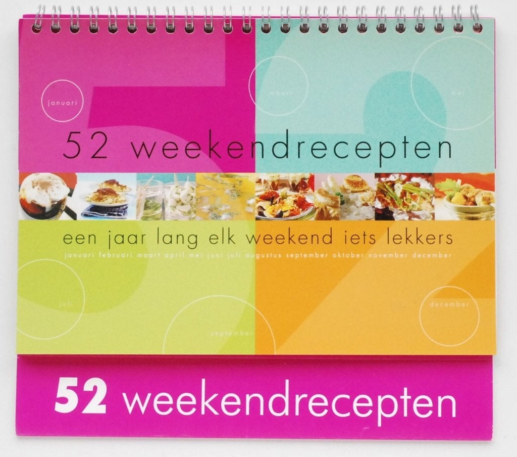 Recepten kalender: 52 weekend recepten