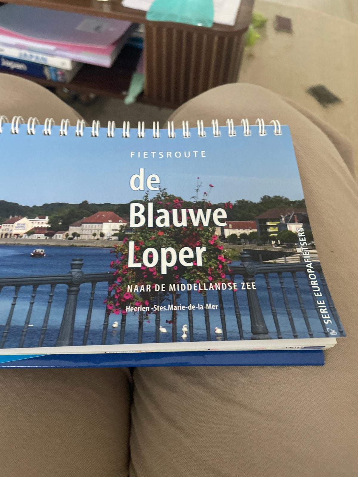 Fietsroute De Blauwe Loper: Heerlen - Ste. Marie-de-la-Mer, Overige merken, Fiets- of Wandelgids, Europa, Nieuw