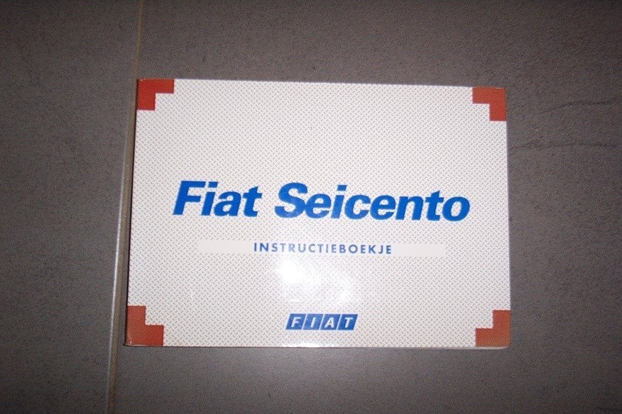 Gebruikershandleiding FIAT SEICENTO   1998/2001, Auto diversen, Handleidingen en Instructieboekjes, Ophalen of Verzenden