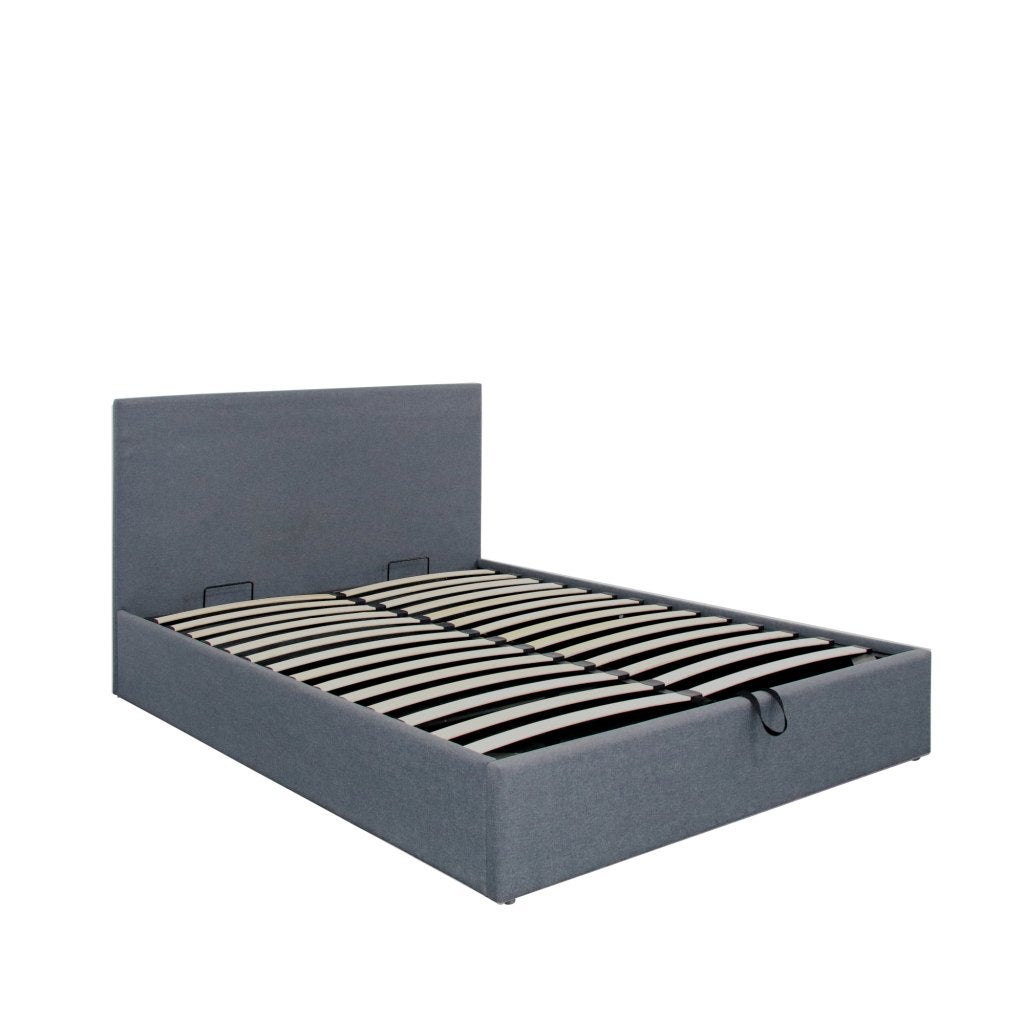 Qina opbergbed 2-persoons - Grijs, Huis en Inrichting, Niet ingevuld, Niet ingevuld, Niet ingevuld