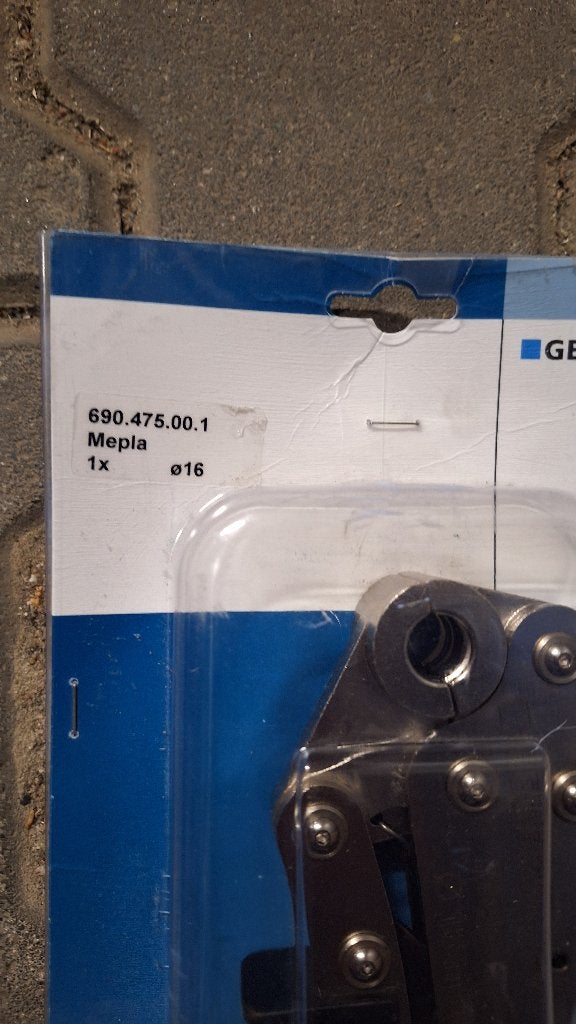 Geberit Mepla 16mm Perstang Handperstang pers tang NIEUW, ,, Nieuw, Ophalen of Verzenden, ,