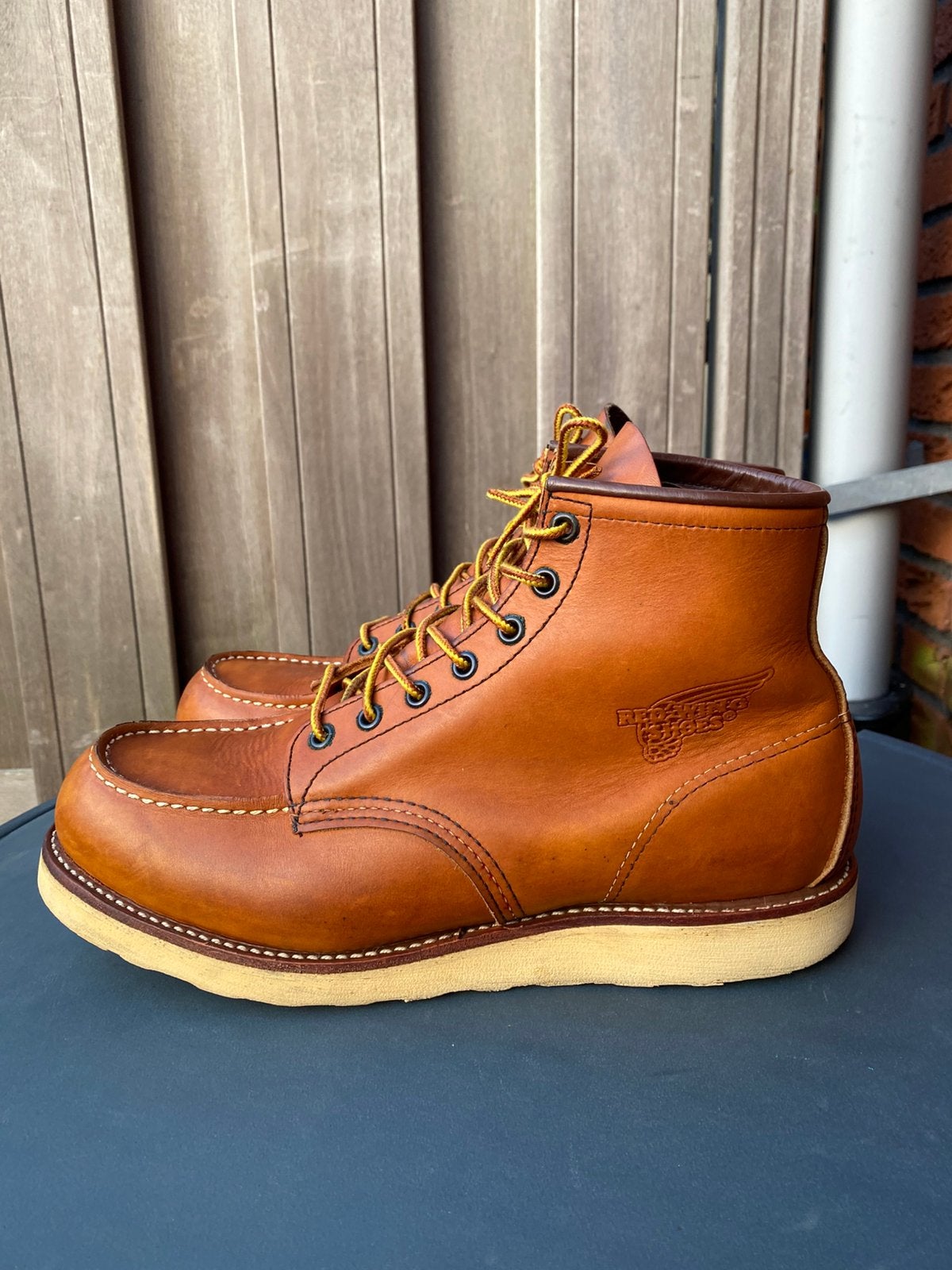 Red Wing 875 Oro-Iginal moc toe US10,5D/EU44, Bruin, Boots, Ophalen of Verzenden, Gedragen