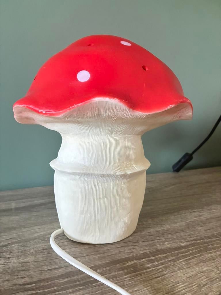 Heico paddestoelen lamp, Huis en Inrichting, Lampen | Tafellampen, Ophalen of Verzenden, Zo goed als nieuw, Minder dan 50 cm