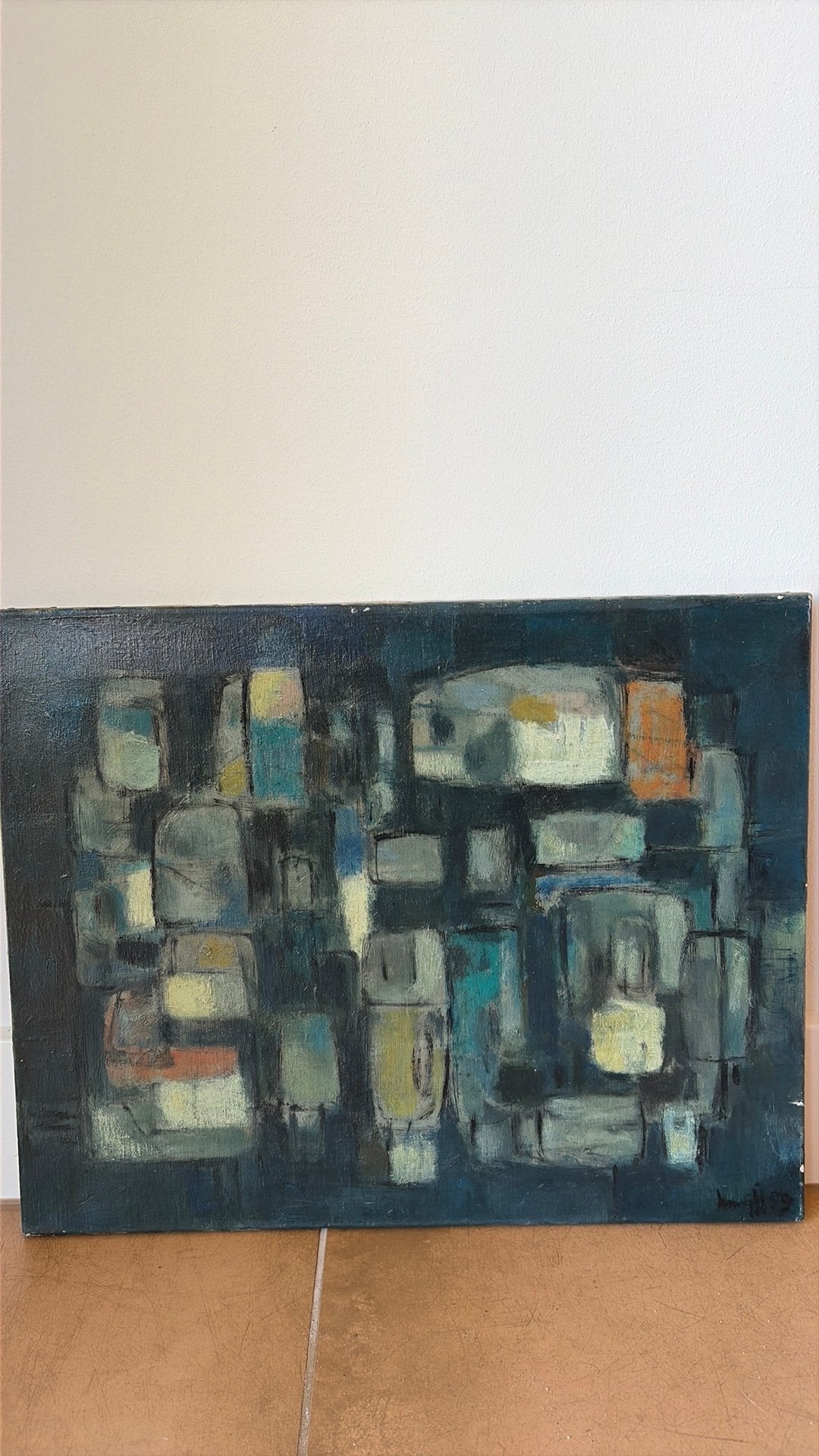 Abstracte compositie (1959) van Joop Kropff (1892-1979), Ophalen of Verzenden