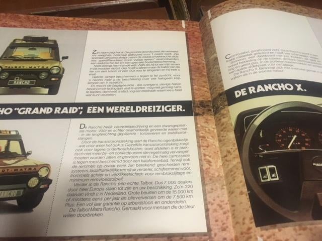Talbot Matra Rancho originele brochure/auto folder '82, Ophalen, Zo goed als nieuw, Overige merken