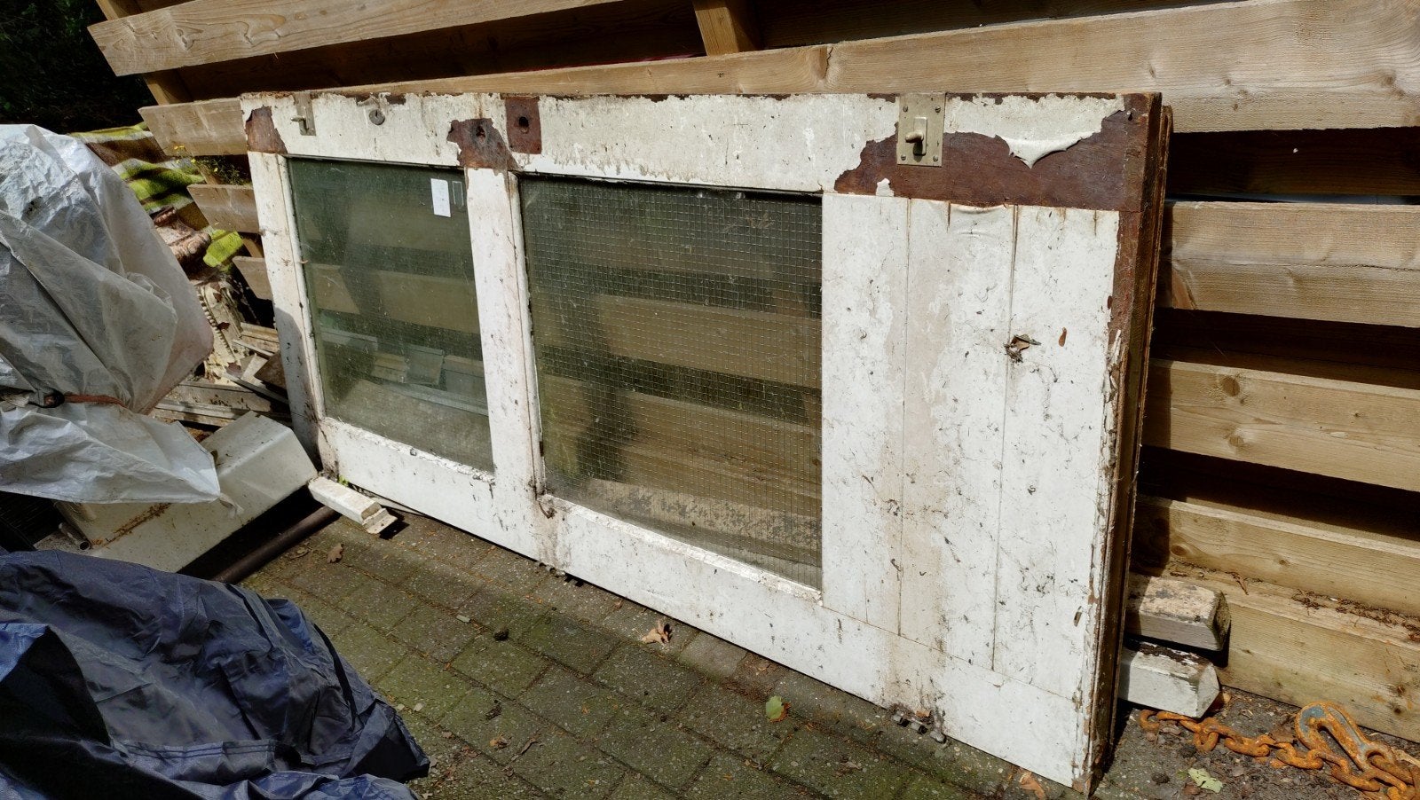 Gratis hard houten deur, Ophalen, Hout, 75 tot 150 cm, Deurkozijn