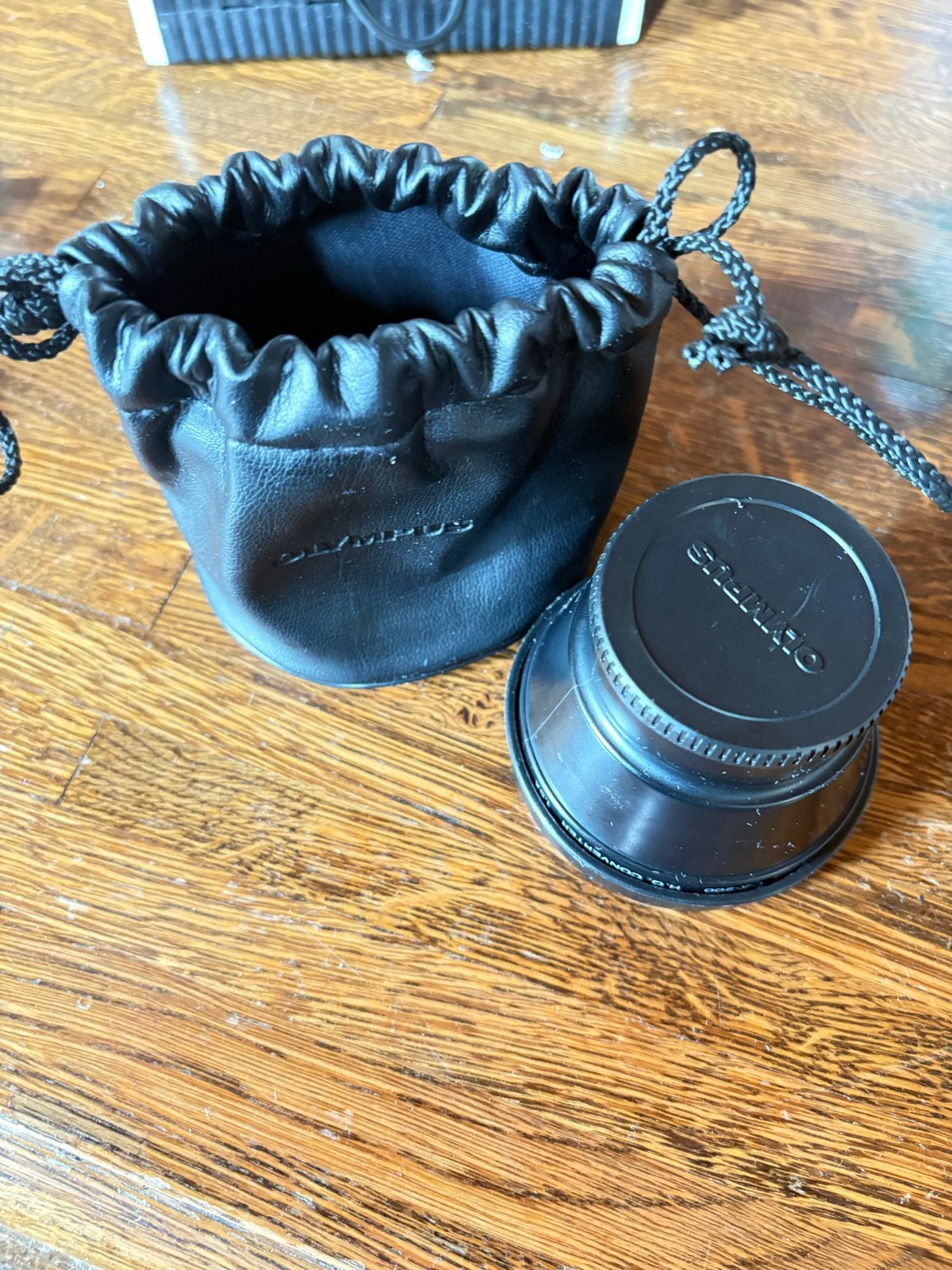 Olympus IS/L Lens A-200 H.Q. Converter 1.5x, Gebruikt, Beschermhoes/tas, Olympus, Ophalen of Verzenden