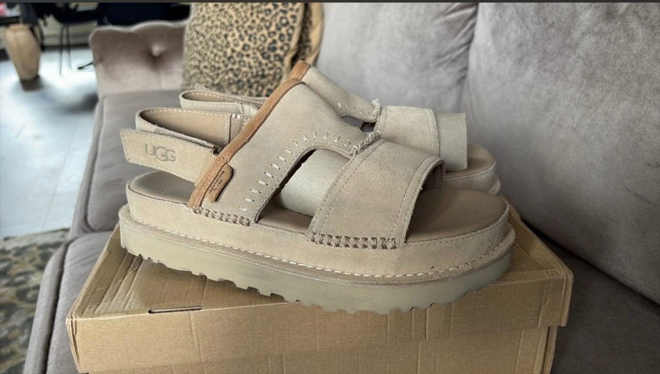 Ugg sandalen maat 41, Kleding | Heren, Schoenen, Ophalen of Verzenden, Zo goed als nieuw, Zwart, Sandalen