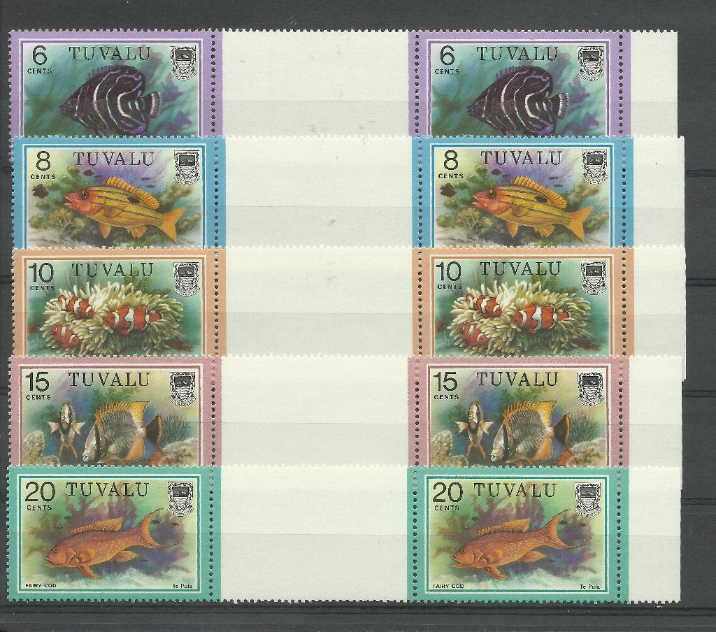 Tuvalu  Michel nr. 83-100 met Tussenstrook  Postfris, Ophalen, Postfris