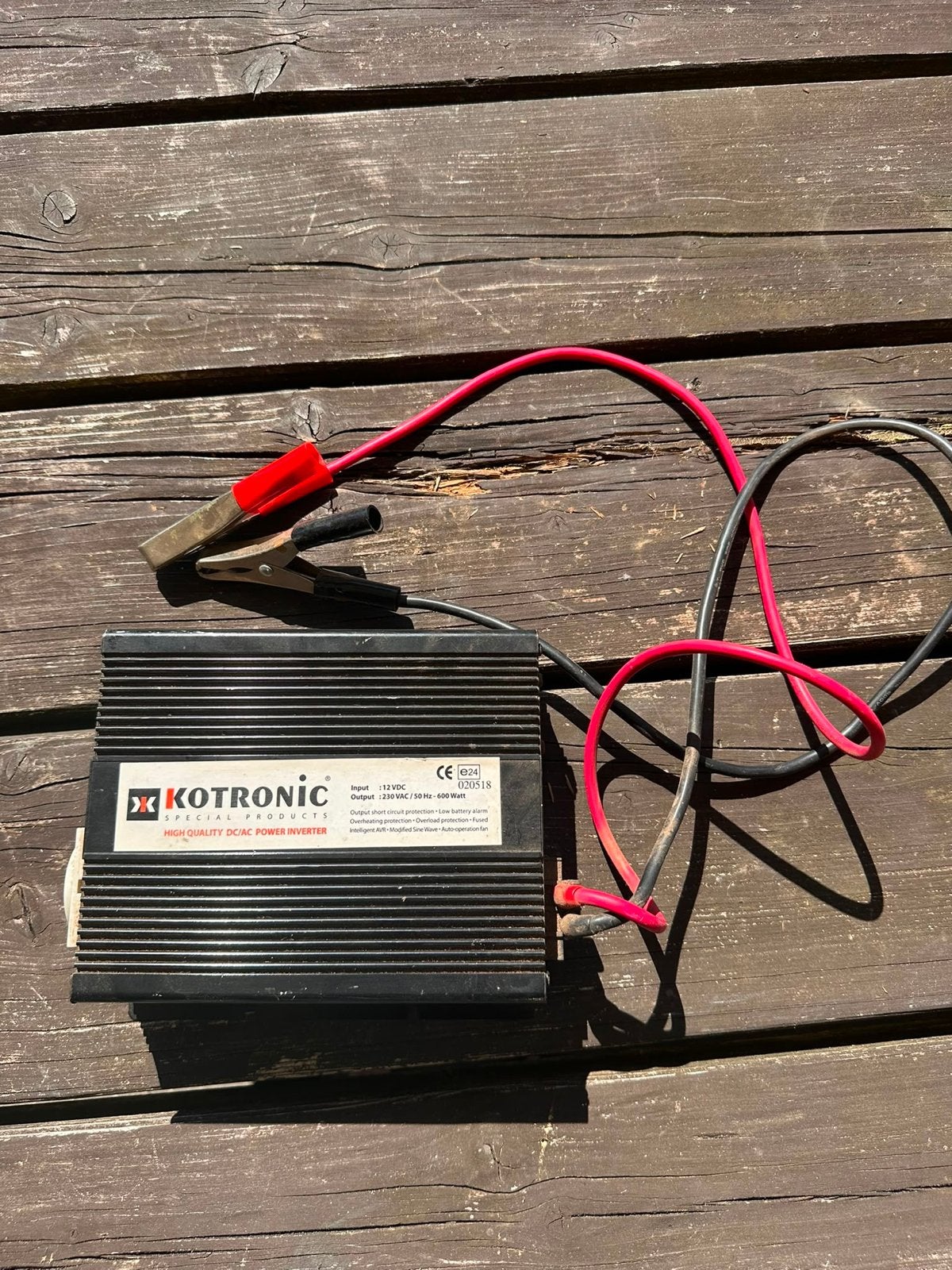 Kotronic 12V naar 230V Omvormer 600W, Auto-onderdelen, Ophalen of Verzenden, Gebruikt