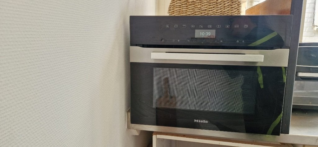 Miele H7240BM Combi-oven - Zo goed als nieuw, Ophalen, 45 tot 50 cm, Inbouw, Miele