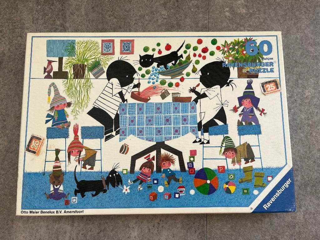 Ravensburger - Jip en Janneke aan tafel - 60 stukjes, Ophalen of Verzenden, Meer dan 50 stukjes, Gebruikt, 6 jaar of ouder