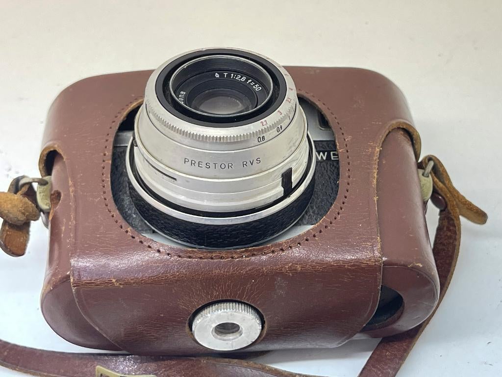 Carl Zeiss Jena WERRA analoge vintage fotocamera+50mm lens, Audio, Tv en Foto, Fotocamera's Analoog, N, Compact, Ophalen of Verzenden