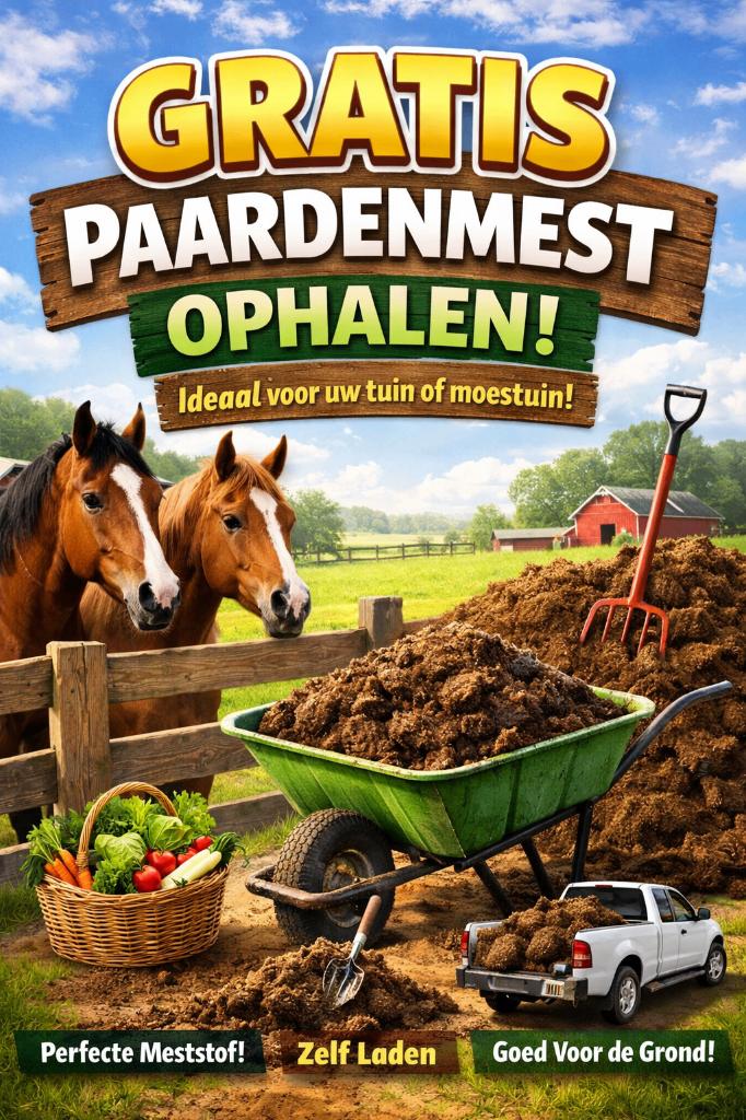 Paardenmest gratis ophalen, Ophalen, Tuinaarde
