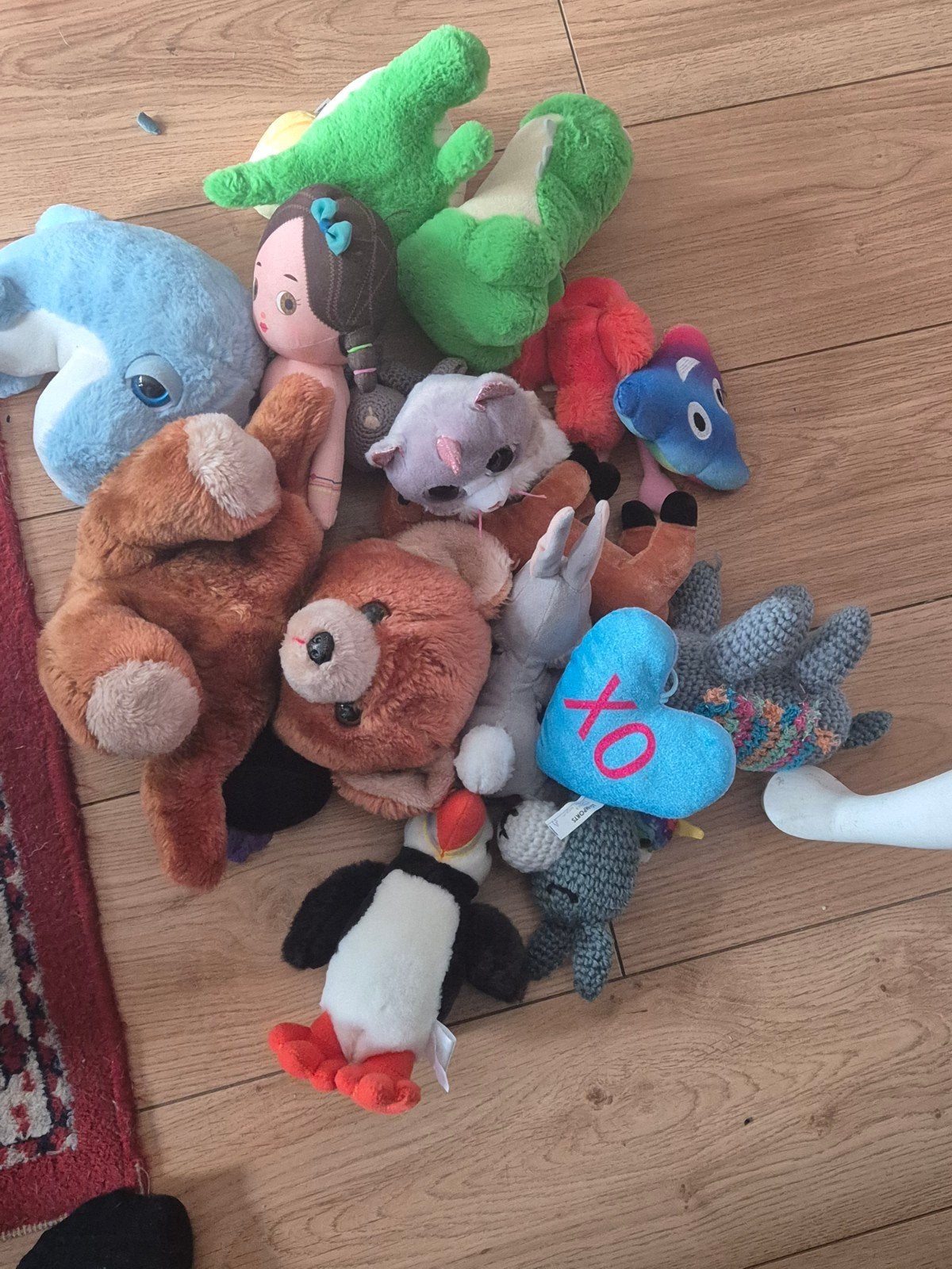 Grote collectie knuffels en pluche speelgoed, Kinderen en Baby's, Gebruikt, Overige merken, Blauw, Ophalen of Verzenden