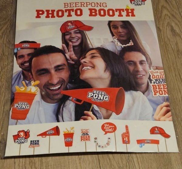 Beerpong Photo Booth Props Set - Feestartikelen, Onbekend, Nieuw, Ophalen of Verzenden, Onbekend