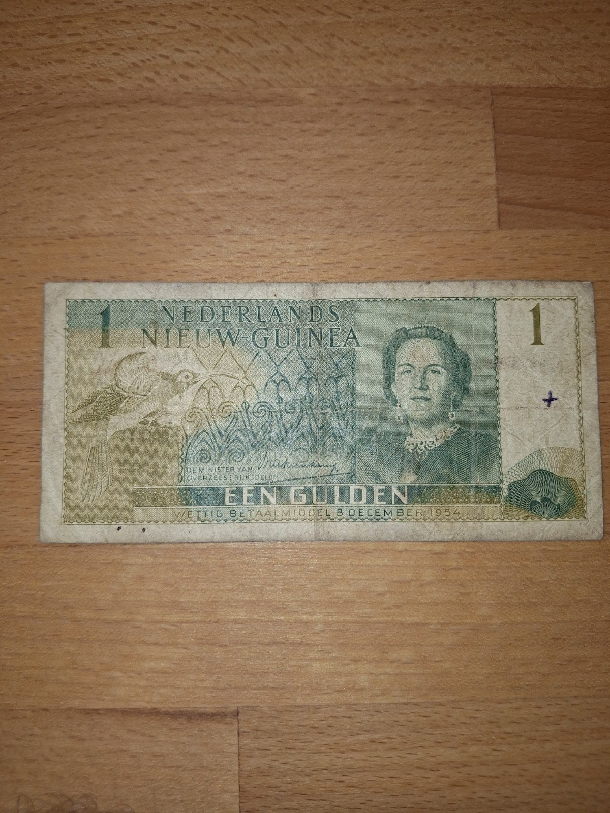 1 Gulden Nederlands Nieuw-Guinea 1954 Biljet, Ophalen of Verzenden