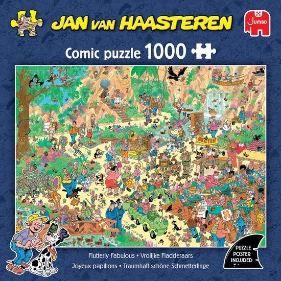 Vrolijke Fladderaars - Jan van Haasteren, Ophalen of Verzenden, 500 t/m 1500 stukjes, Zo goed als nieuw, Legpuzzel