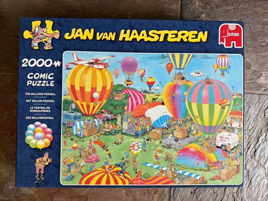 Jan van Haasteren Het Ballon Festival 2000+ stukjes, Ophalen of Verzenden, Meer dan 1500 stukjes, Zo goed als nieuw, Legpuzzel