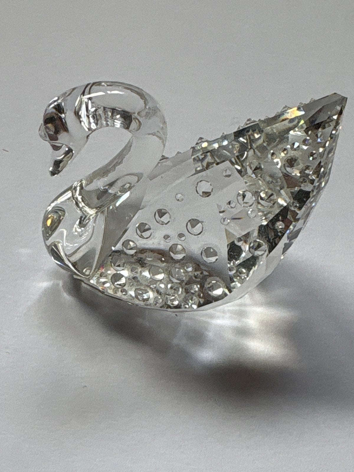 Swarovski Zwaan Kristal Figuur - Elegant Decoratie, Ophalen of Verzenden, Zo goed als nieuw, Figuurtje