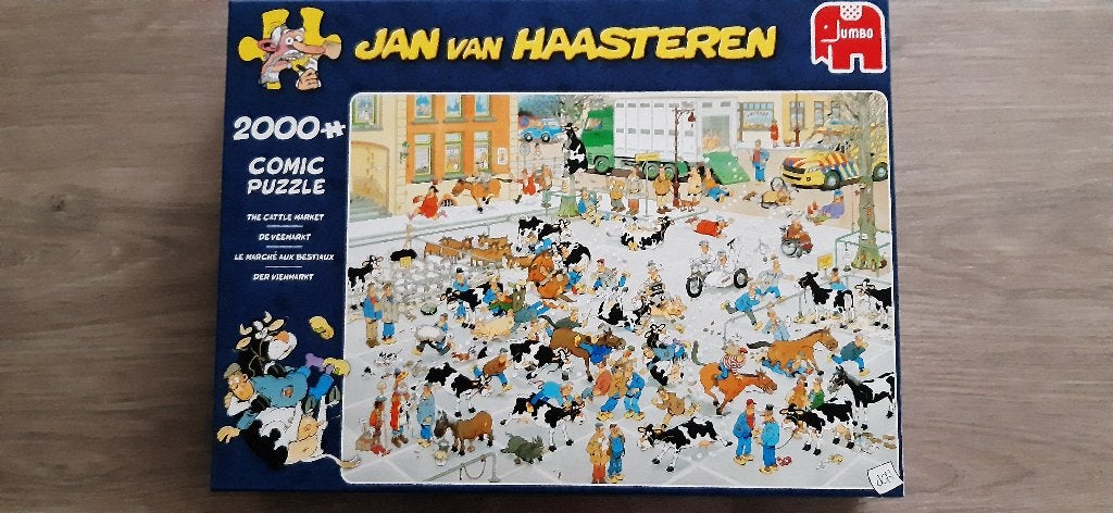 JAN VAN HAASTEREN  2000 STUKJES, Hobby en Vrije tijd, Denksport en Puzzels, Ophalen of Verzenden, Meer dan 1500 stukjes, Zo goed als nieuw