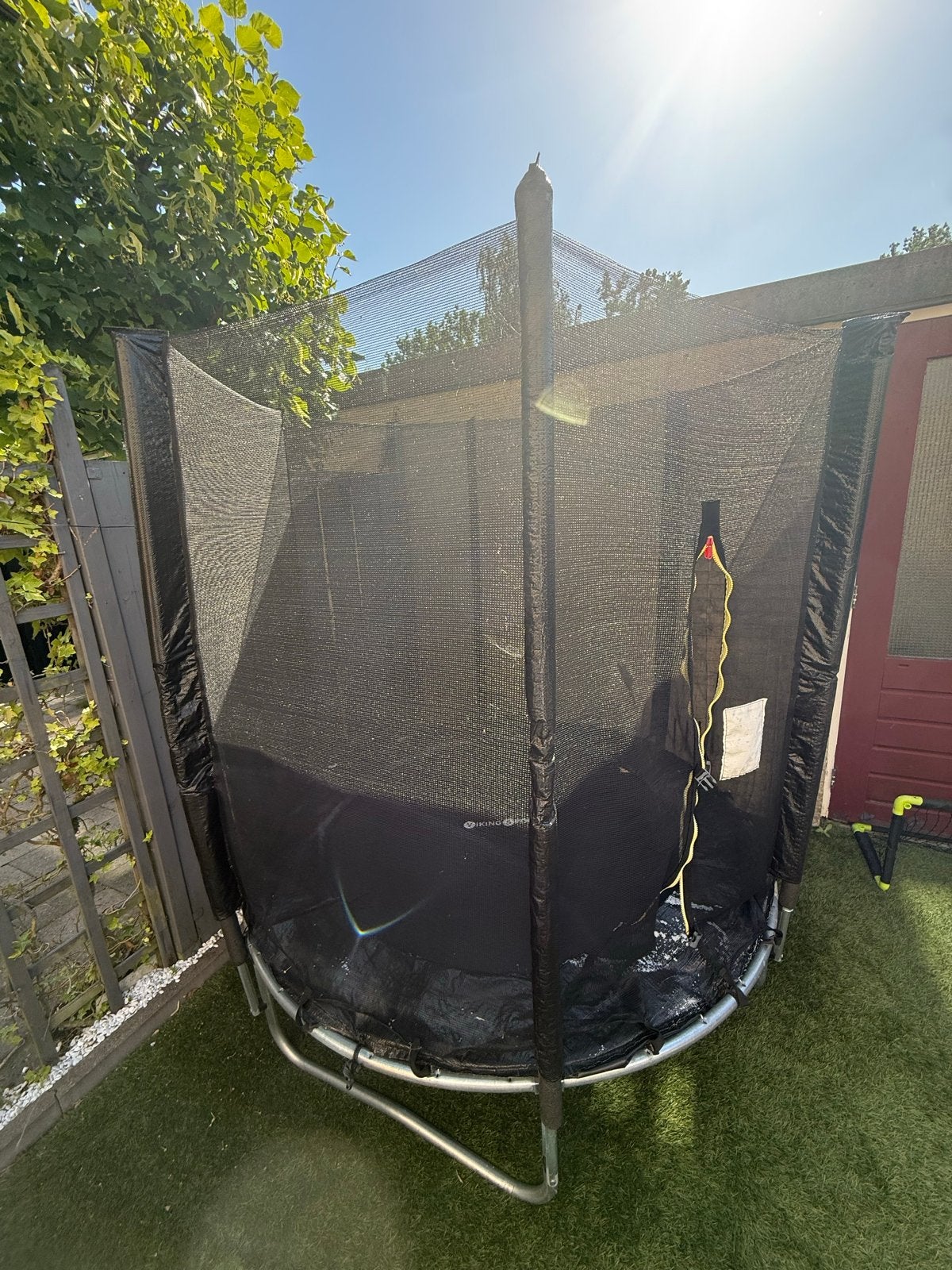 Trampoline met veiligheidsnet - King Sports, Ophalen, Gebruikt