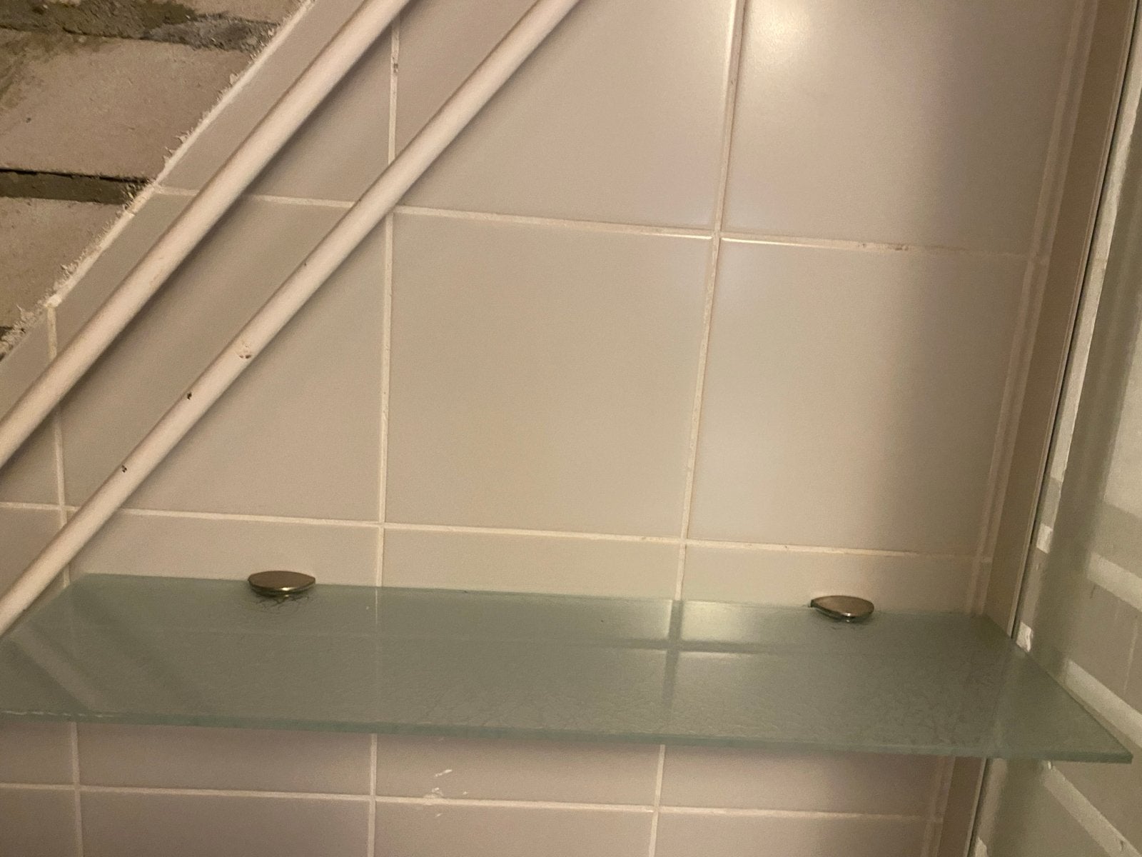 Glazen Planchet voor Badkamer of Toilet, Ophalen, Zo goed als nieuw, Overige kleuren, Overige typen