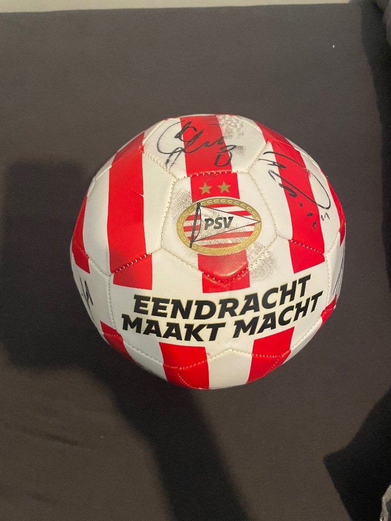 Gesigneerde psv bal, Ophalen of Verzenden, Zo goed als nieuw, PSV, Overige typen