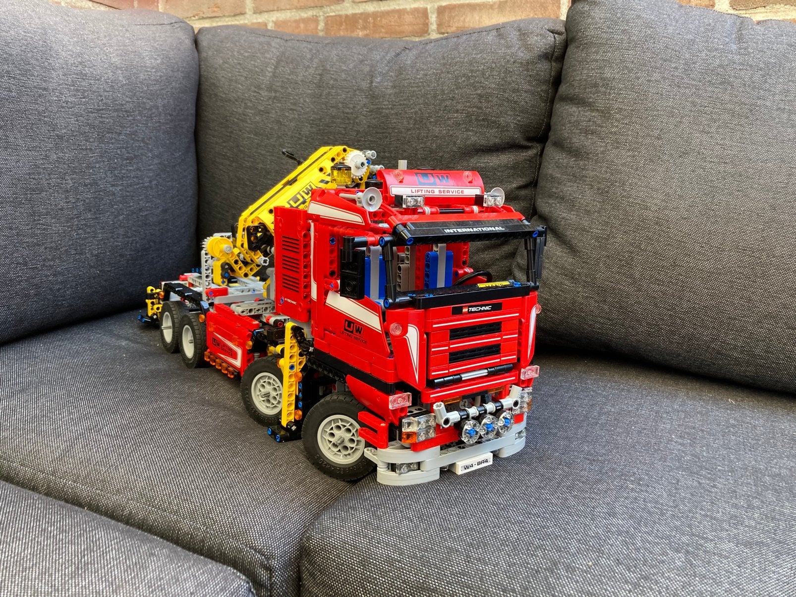 Lego technic kraanauto 8258, Ophalen, Lego, Inclusief instructies, Zo goed als nieuw