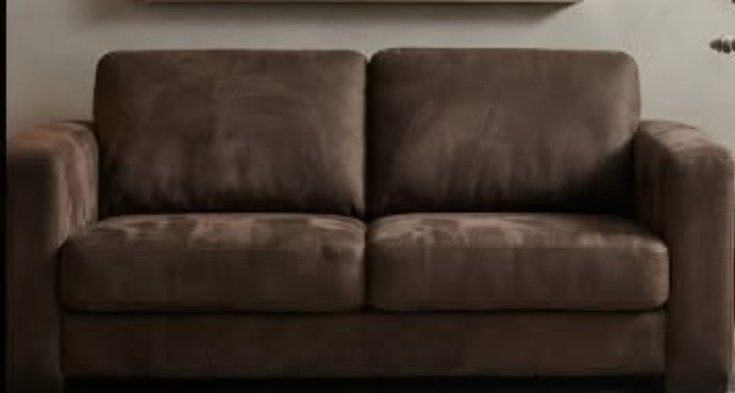 Bankje Suedé 2.5 zits 190 breed., Huis en Inrichting, Banken | Bankstellen, Ophalen, Gebruikt, 150 tot 200 cm, Tweepersoons